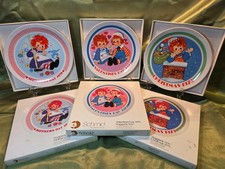 Vintage 1979 Schmid Raggedy Ann Valentine's/Mother's Day/Christmas Plates picture