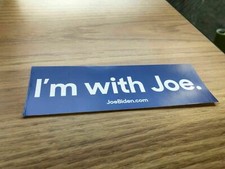 I'm with Joe Biden for President Campaign Democratic Bumper Stickers Decal picture
