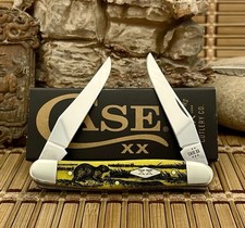 Case XX USA 2025 Yellow Bone MUSKRAT  1/500 Diamond XX Muskrat Pocket Knife picture