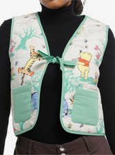 Disney Winnie The Pooh Quilted Vest SIZE MEDIUM NWT FAST SHIPPING picture