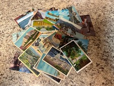 Lot of 28 Used  Postcards mixed states with some 1, 2,3 & 4 cent stamps picture