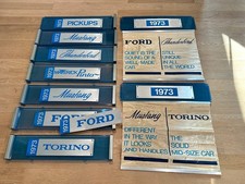 Vintage 1973 FORD 9pc Advertising Banner Plastic Display Dealership Dealer Board picture