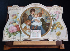 Antique Victorian 1903 Youth's Companion advertising folding Die Cut Calendar picture