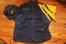 Vintage Cub Scouts of America Hat, Shirt & Neckerchief 1960s picture