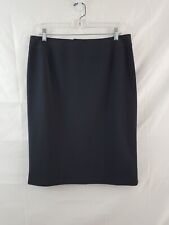 Giorgio Armani Womens Black Midi  A-Line Lined Pencil Skirt Size 44 US 4-6 Used picture