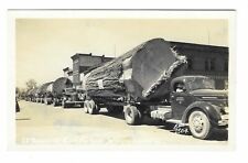 Vintage RPPC Logging Trucks Big Fir Logs western Washington Photo Postcard picture