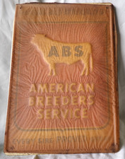 Unused Vintage Porcelain Enamel ABS (American Breeders Service) Sign 19