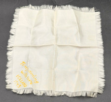 WWII Era Vintage Silk Square w Message Parachute Scrap from GI in Iceland 1943 picture