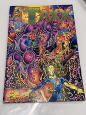 THE TAXX #1/2 Ashcan Parody Press Dual Signed Bill Maus & Taylor Made 1994 Maxx picture