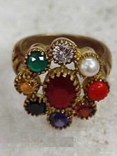 CUSTOM MAGIC RAPID MONEY & LUCK ATTRACTION MAGICAL NAVRATAN RING 777 picture