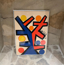 Authentic Alexander Calder Tree of Life Art Lithograph Signed in Plate Calder 72 picture