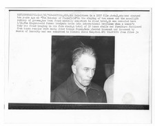 Ed Gein Butcher of Plainfield 1968 Authentic Press Reissue 1957 Photo Sane Trial picture