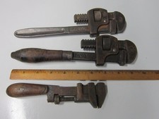 Antique H.D. Smith & Co.  Monkey Wrench  PAT 1901 & Two Stillson 10