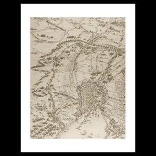 Jacques Callot - Plate Two from La Siege de la Rochelle (1631) Art Card Print picture