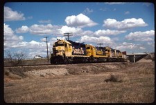 Original Rail Slide - ATSF Santa Fe Railway 2838+ Stephenville TX 4-12-1991 picture