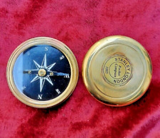 Vintage Compass Brass | Nautical Marine Brass Accessories | Mini pocket compass, picture