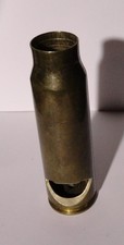 WWII 20mm Trench Art Brass Whistle Empty Shell Inert Dummy picture