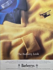 Burberry Sport Accessories Collection Print Ad 1984 - Burberry Knitwear Sweater picture