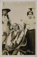 Native American Sioux Indian Chief Red Cloud 1920s RPPC Photo Postcard COPY picture