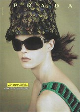 vintage PRADA Eyewear 1-Page PRINT AD Spring 2005 SHANNAN CLICK Steven Meisel picture