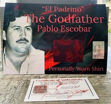 Pablo Escobar Personally Worn Shirt Authentic Remnant COA True Crime picture