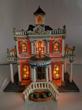 Holiday Time Traditional Vintage Collection Library Christmas Village 2006 Rare picture
