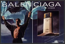 Balenciaga Men's 1990s Print Advertisement (2 Pgs) 1991 