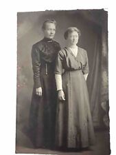 Antique Postcard 2 “Happy” Women Early 1900s RPPC Unposted Divided Back picture