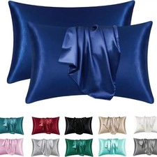 100% Egyptian Cotton Pillow Protectors Set of 2, 600 Thread Count Queen Size ... picture