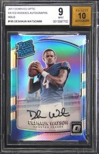 2017 DONRUSS OPTIC RATED ROOKIES AUTOS HOLO DESHAUN WATSON BGS 9 picture