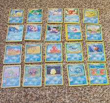 Pokémon 20-Card Water Type Lot English 2003 Seadra Psyduck Totodile Sets picture