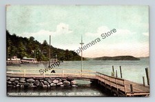 Postcard Brightwood and Great Island Lake Sunapee New Hampshire c1908 picture