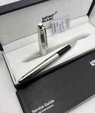 NEW MONT BLANC Meisterstück 163 Classique Silver Rollerball Pen With Refill picture