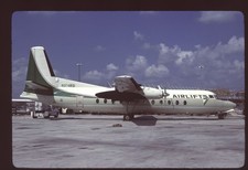 Orig 35mm airline slide Airlift International FH-227C OD c/s N374RD picture
