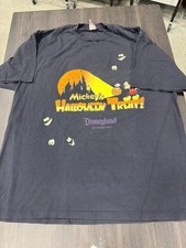 Vintage 1995 Disneyland Mickey's Halloween Treat T-Shirt Black Size XL Made USA picture