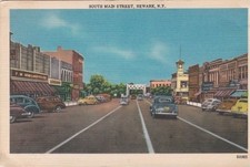 40's Downtown Street Scene-South Main Street-NEWARK, New York picture