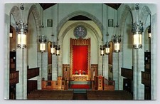 Washington DC First Baptist Church Interior 16th and O Sts Postcard c1950s picture