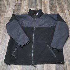 Vintage DSCP Military Jacket Mens XL Black Fleece Pit Zip ECWCS Peckham Issue US picture