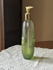 Vintage Avon Golden Harvest Corn Cob Glass Lotion/Soap Dispenser 1970’s READ picture