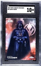 2025 Topps Chrome Star Wars #29 Darth Vader SGC 10 GEM Pop 1 picture