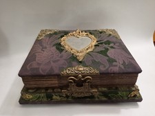 Antique 1902 Velvet Musical Photo Album 2-Air Swiss Cylinder WORKS PA Archive picture