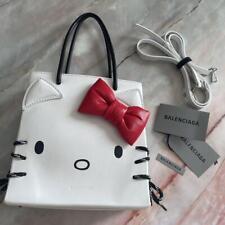 Balenciaga ×Sanrio Hello Kitty Tote Bag Leather White w/Shoulder Belt picture