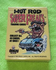 🚨 1999 DEKAY Hot Rod Super Freaks RARE 44 Card Set + Promo UNOPENED Racing picture