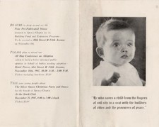 Vintage 1947 Theatre Benefit Program Spence-Chapin Adoption Service picture