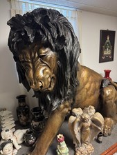 Antique Bronze life size 550+ lb Lion picture