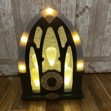 Halloween GEMMY R.I.P Ghoul-Tone Haunted Light Up Animated Radio Tested Vintage picture