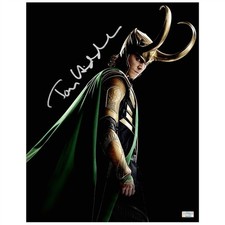 Tom Hiddleston Autographed Loki 11×14 The Avengers Photo picture