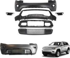 Grand Cherokee Front Bumper Cover Complete Kit Compatible with 2017 2018 2019 20 picture