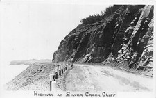 J21/ Silver Creek Cliff Minnesota RPPC Postcard c1930s Highway Road 175 picture