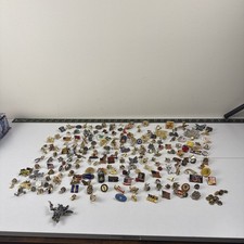 HUGE VINTAGE LAPEL PIN LOT 100+ Variety Estate Military Flag Advertising Pins picture